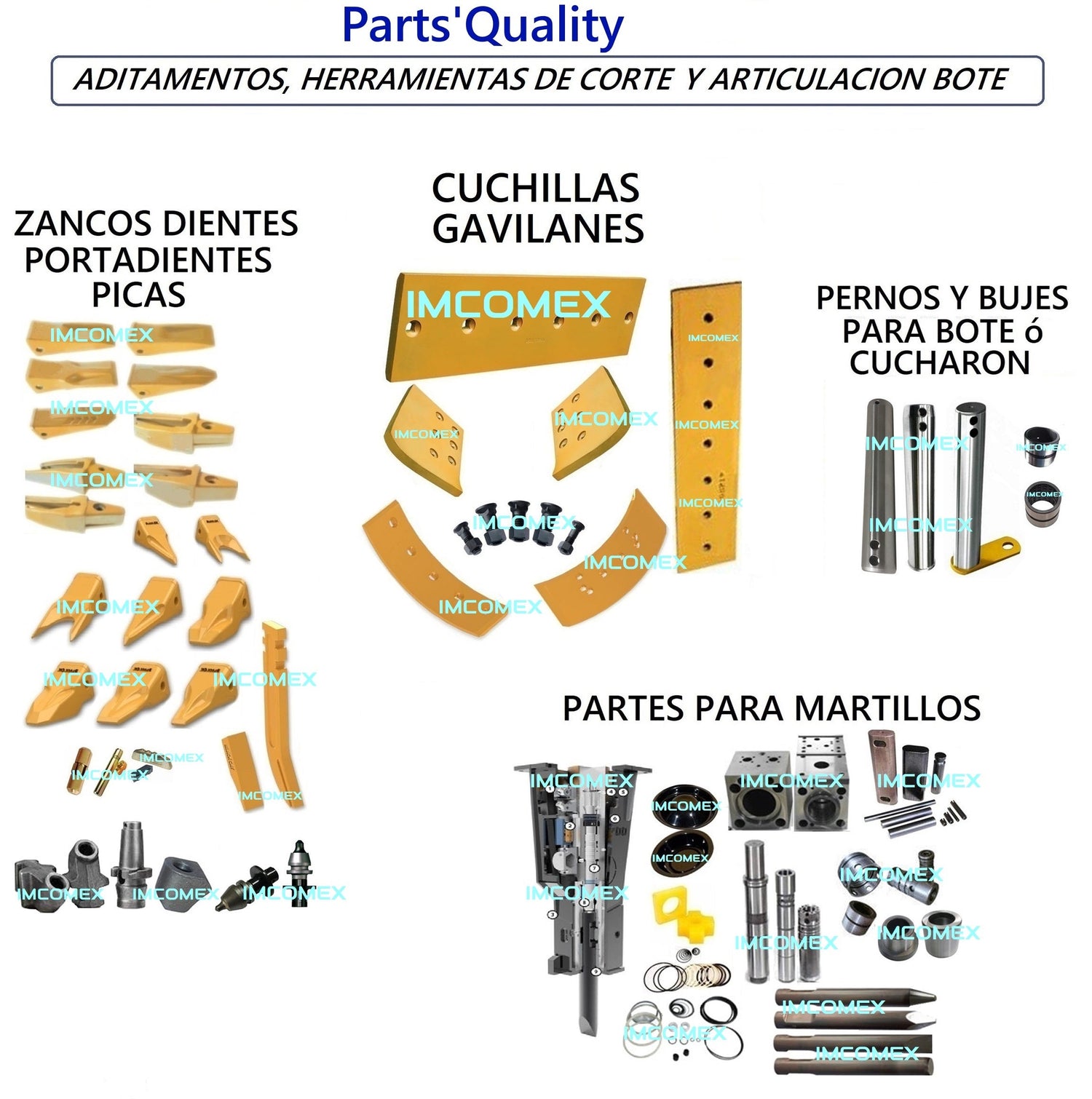 ADAPTADORES BOTE Y HERRAMIENTA ARTICULACION